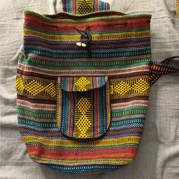 Colorful Striped Backpack - Picture 3 of 3